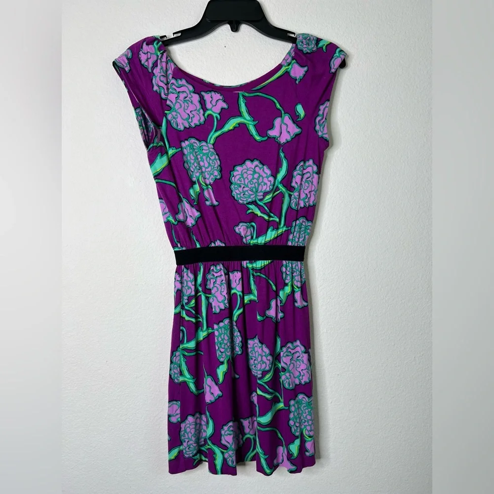 LILLY PULITZER Women’s Hollyhock Posie Laney Purple Dress XS - Picture 3 of 9